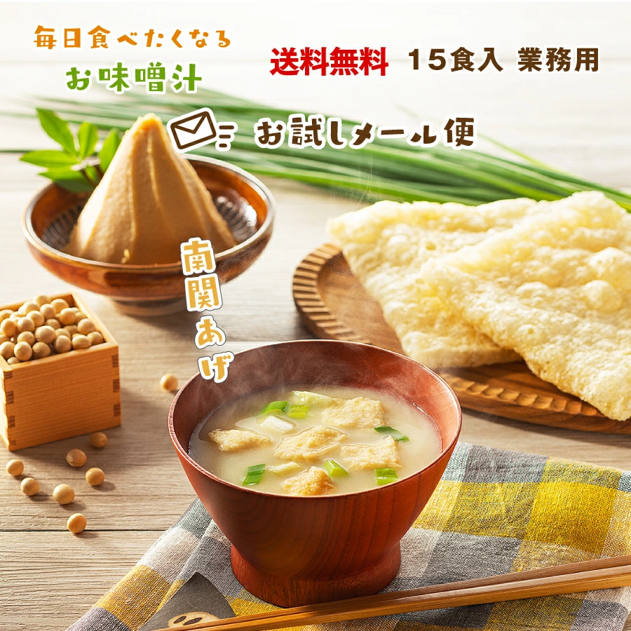 揚南関あげの味噌汁 15食