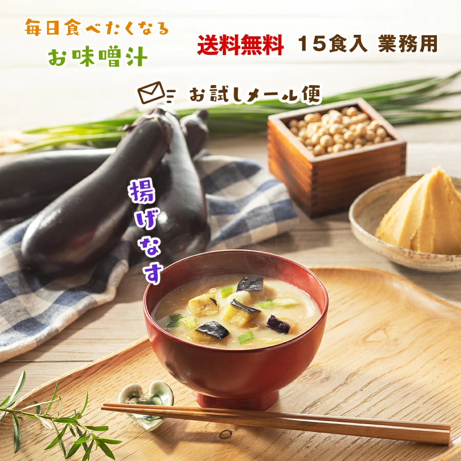 揚げなすの味噌汁 15食